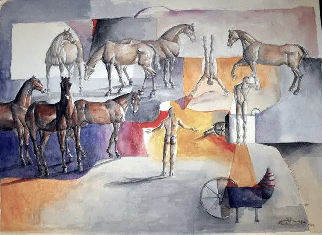 Acuarela, obra 16, de Jorge Korea