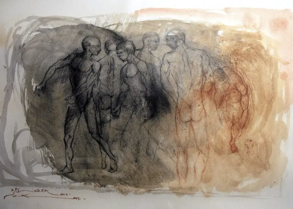 Acuarela, obra 17, de Jorge Korea