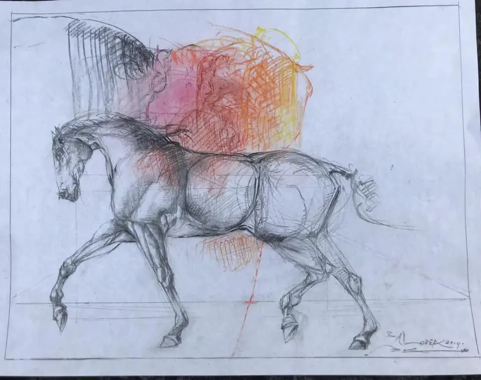 Dibujo, obra 1, de Jorge Korea