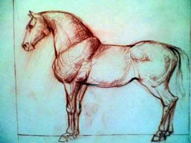 Dibujo, obra 2, de Jorge Korea