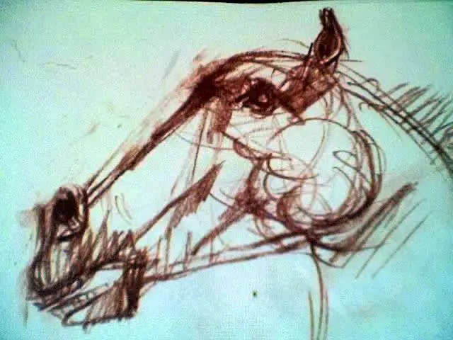 Dibujo, obra 9, de Jorge Korea