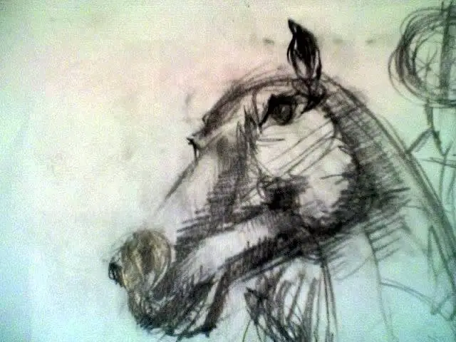 Dibujo, obra 12, de Jorge Korea