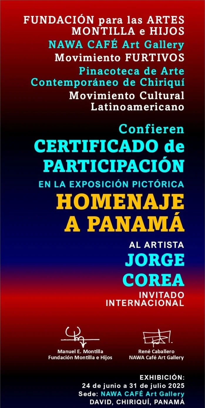 Certificado de participación, Homenaje a Panamá, 2025