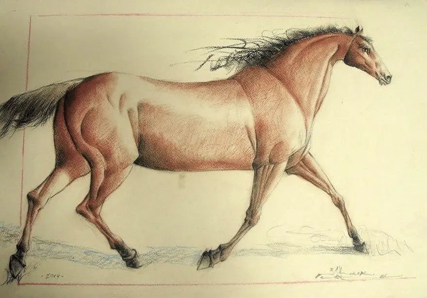 Tiza pastel, obra 3, de Jorge Korea