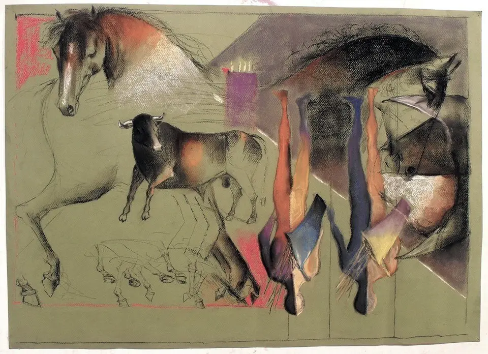 Tiza pastel, obra 6, de Jorge Korea