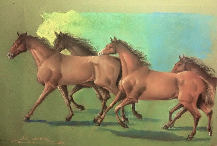 Tiza pastel, obra 8, de Jorge Korea